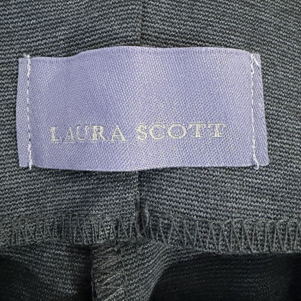 Laure Scott NWT Pull On Ponte Pant Smokey Gray Size Small Leggings Split Cuff - Picture 4 of 7